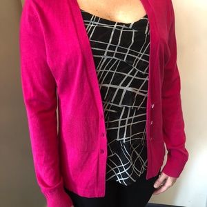 ⭐️ 2 for $20 Snappy Magenta Cardigan